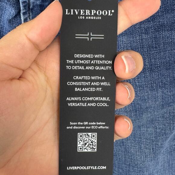 Liverpool Los Angeles Pembroke Kingston Modern Straight Jeans Size 32x30 - Picture 13 of 13